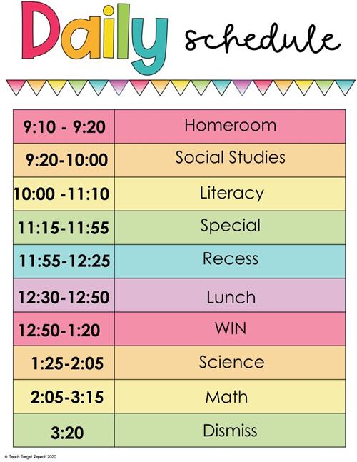 Daily Schedule